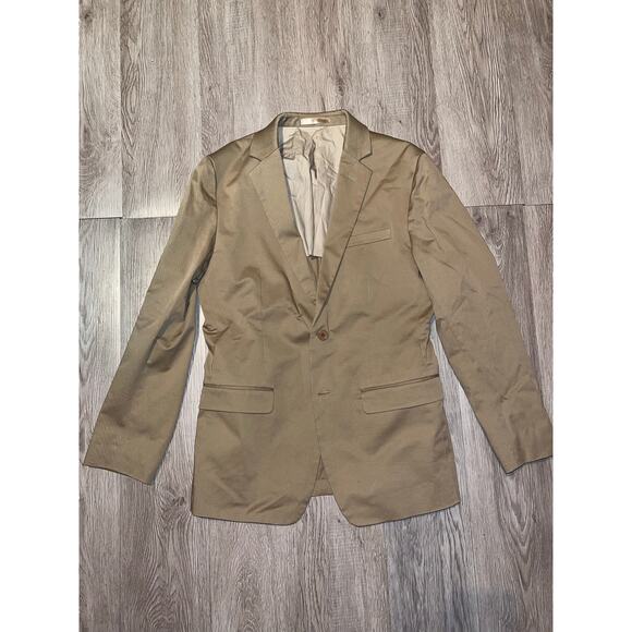 Jaspal Man - Modern Fit Cotton Blazer / 38R / khaki - Picture 1 of 8